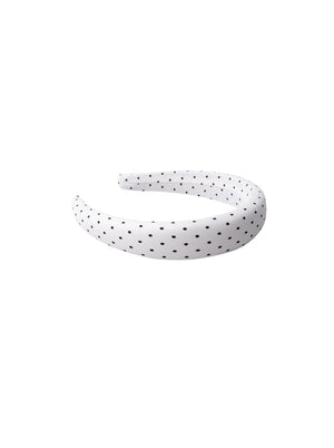 BCPOLKA headband - White Dot