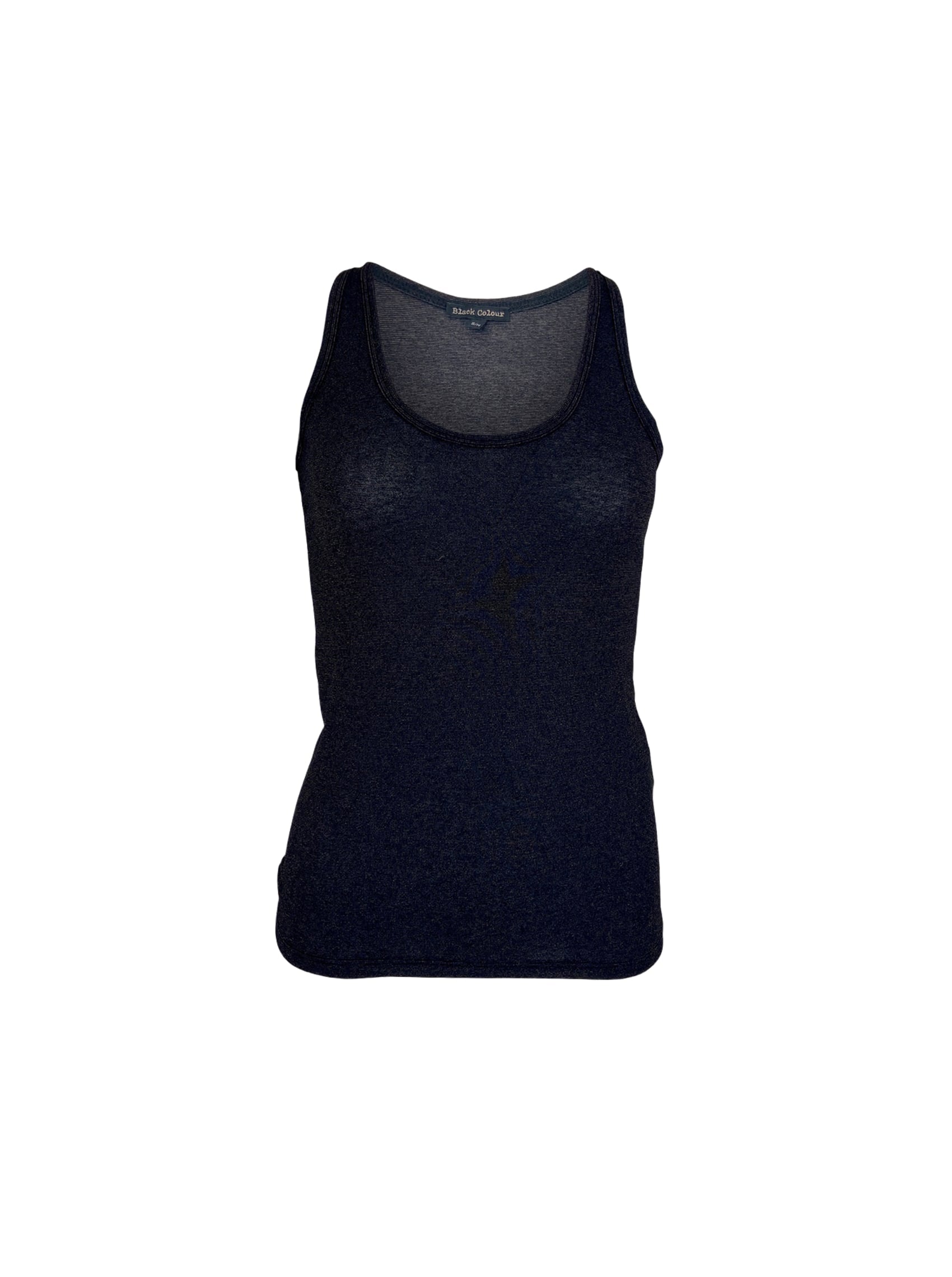 BCFAYE Lurex Top - Black/Black - Black Colour