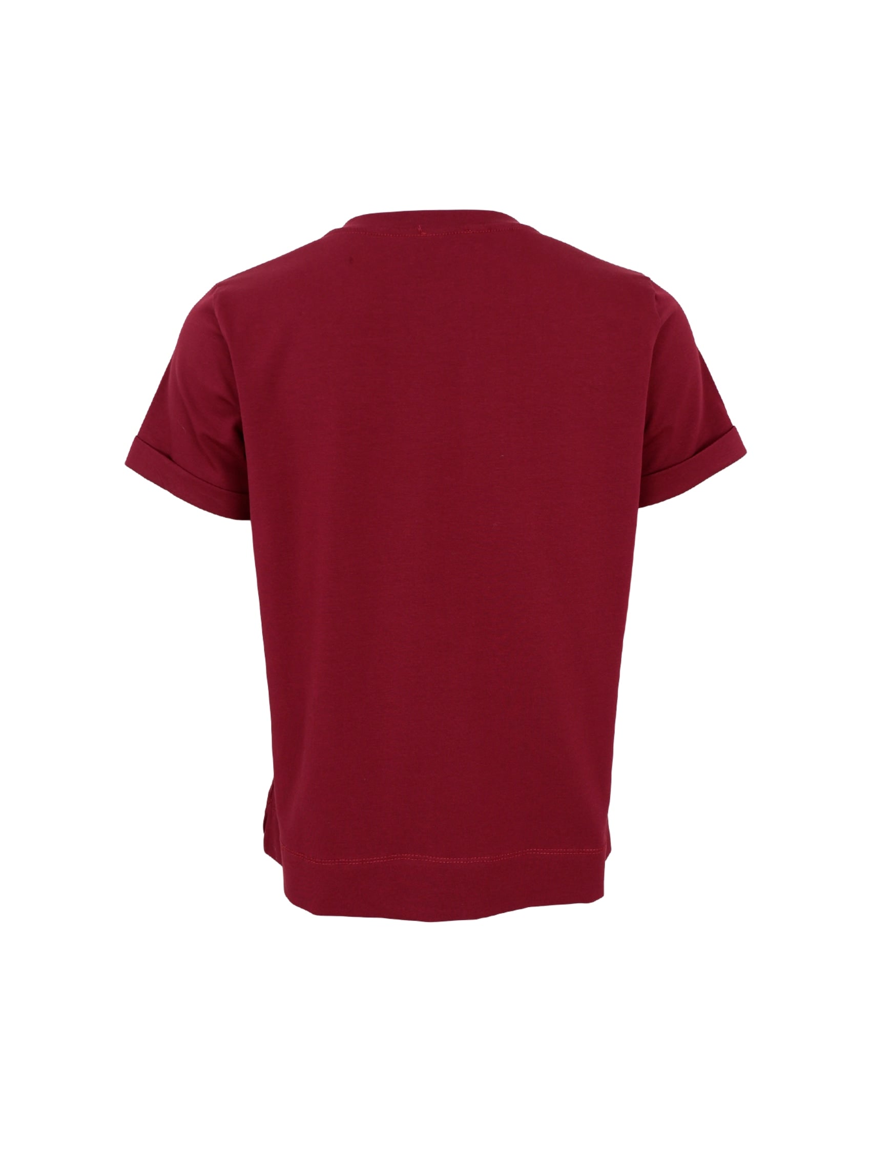 BCMAY SS tee - Plum - Black Colour
