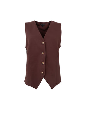 BCDAVI casual vest - Coffee