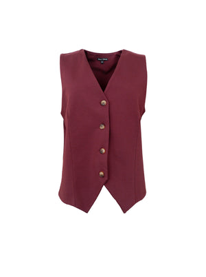 BCDAVI casual vest - Plum
