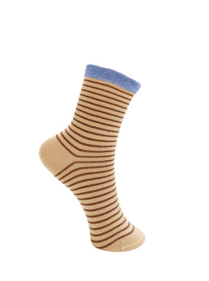 BCFLASH stripe sock - Latte