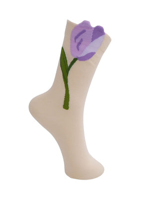 BCFRANCIE flower sock - Beige