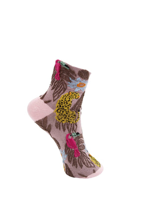 BCELKE animal sock - Dust Rose