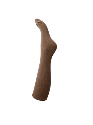 BCTONJE mid calf rib sock - Mocca