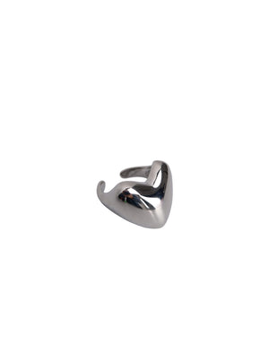 BCSHARNIE heart ring - Silver Colored