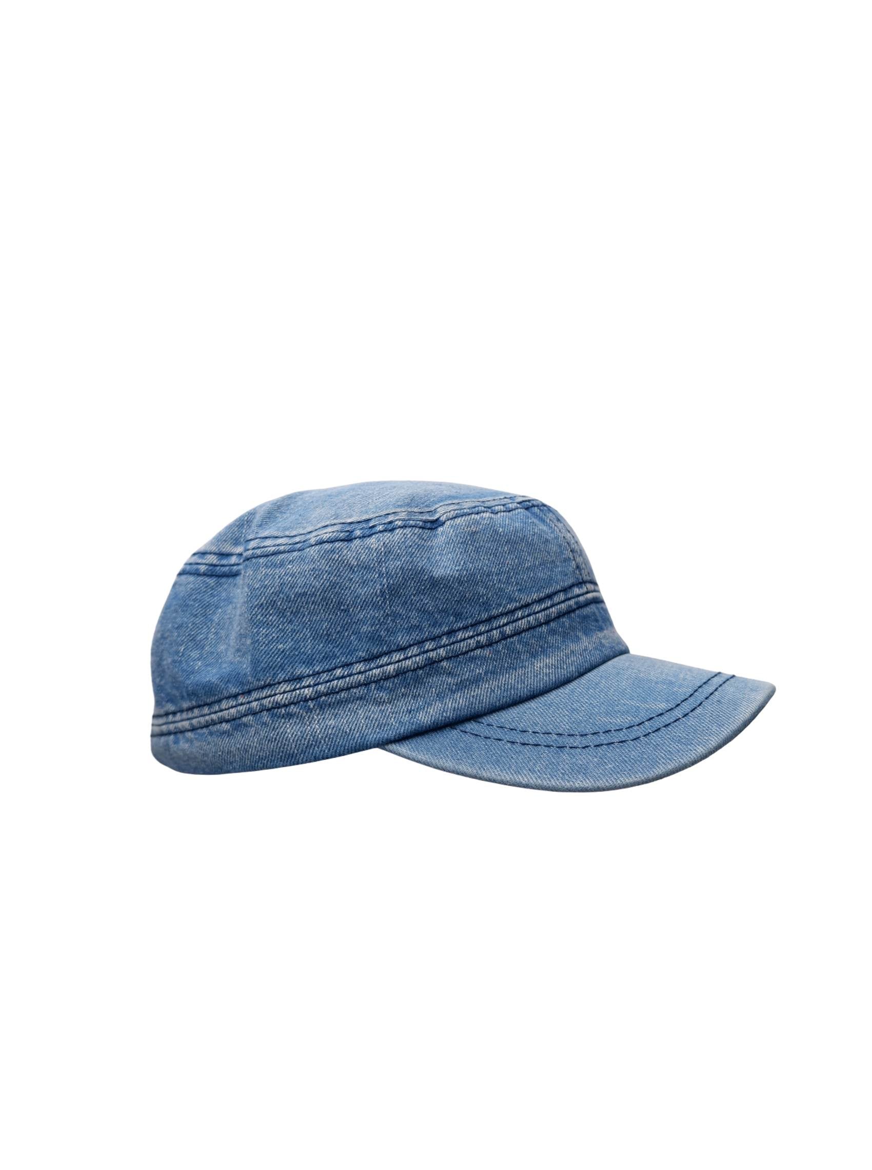 BCGLENNA denim cap - Blue Denim – Black Colour