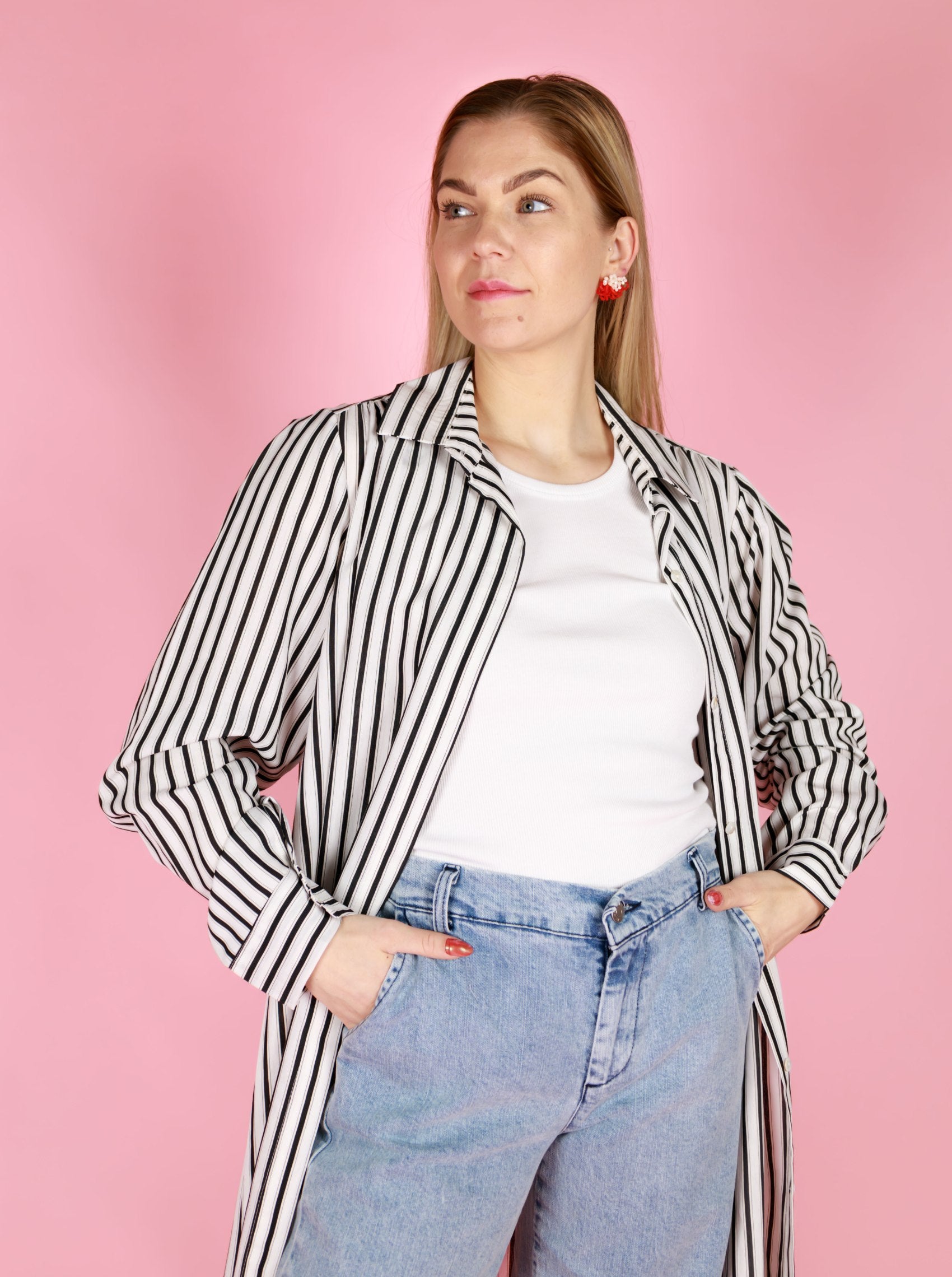 BCINGRID earrings - Red - Black Colour