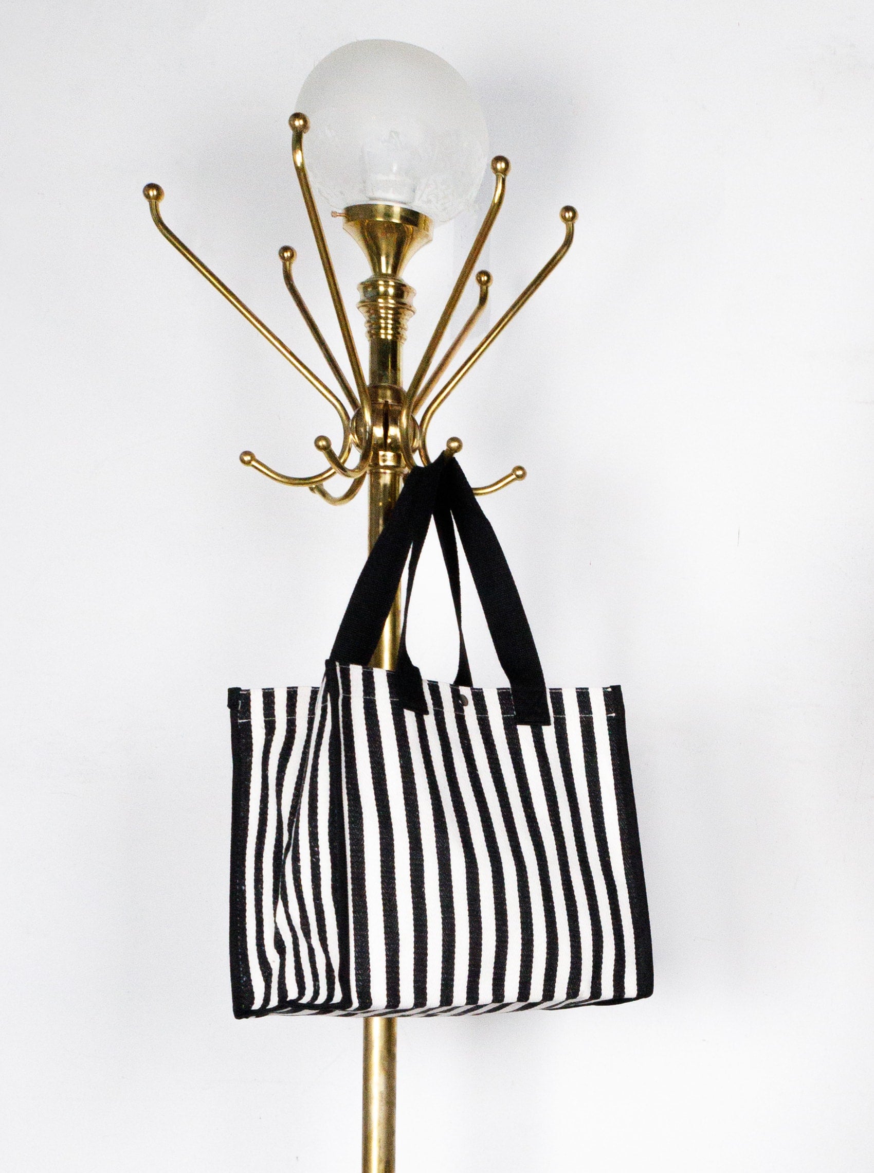 BCPIPER totebag - Black Stripe - Black Colour