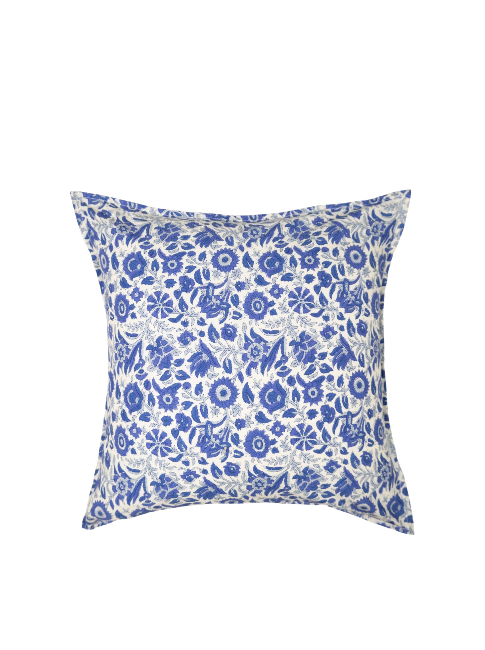 BCFLORA CUSHION COVER - Royal Blue - Black Colour