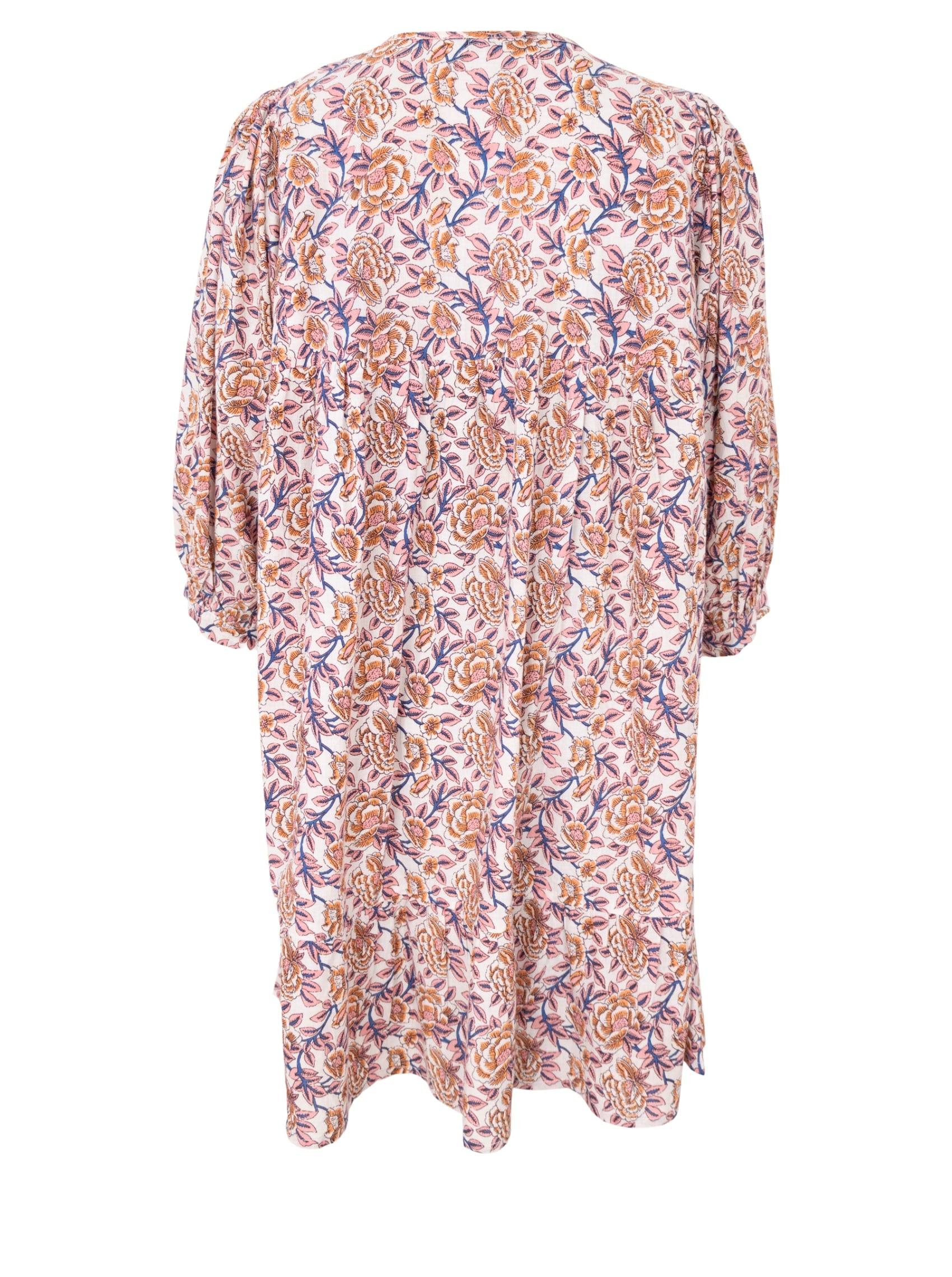 BCFLORA short puff sleeve dress - Fairy Flower - Black Colour