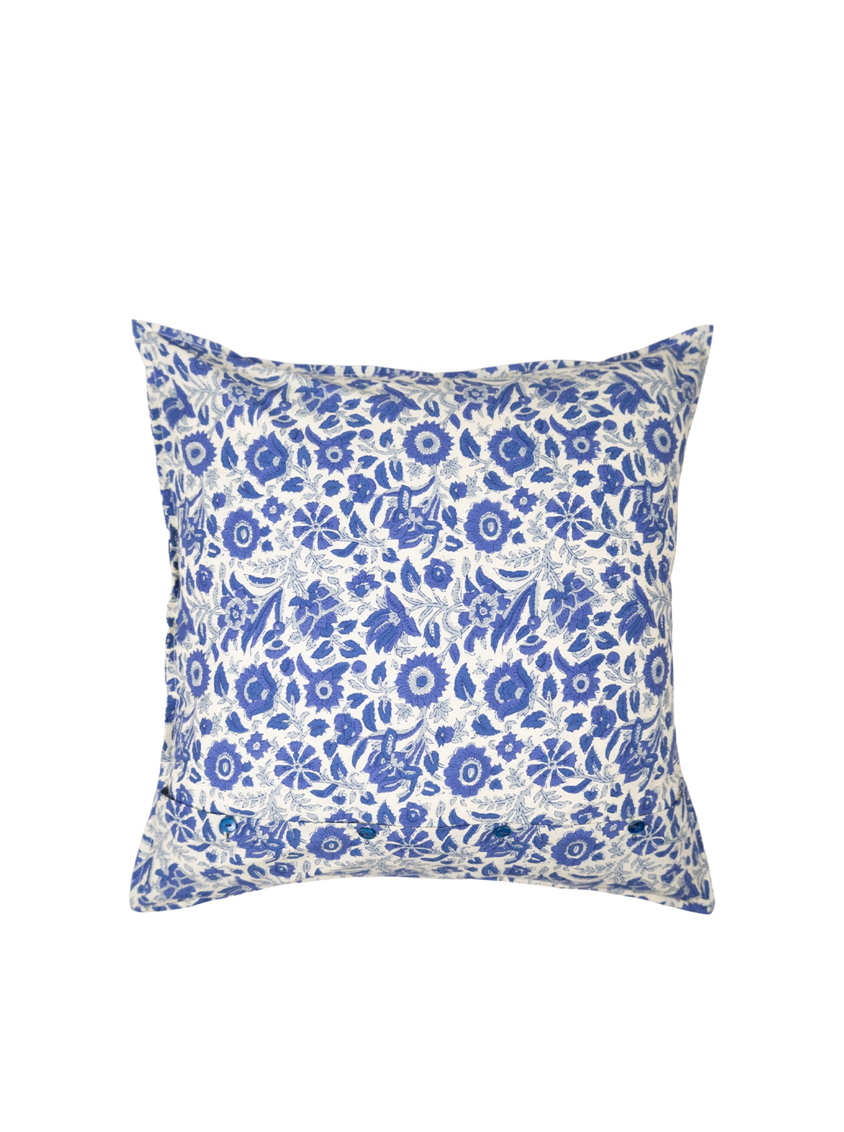BCFLORA CUSHION COVER - Royal Blue - Black Colour