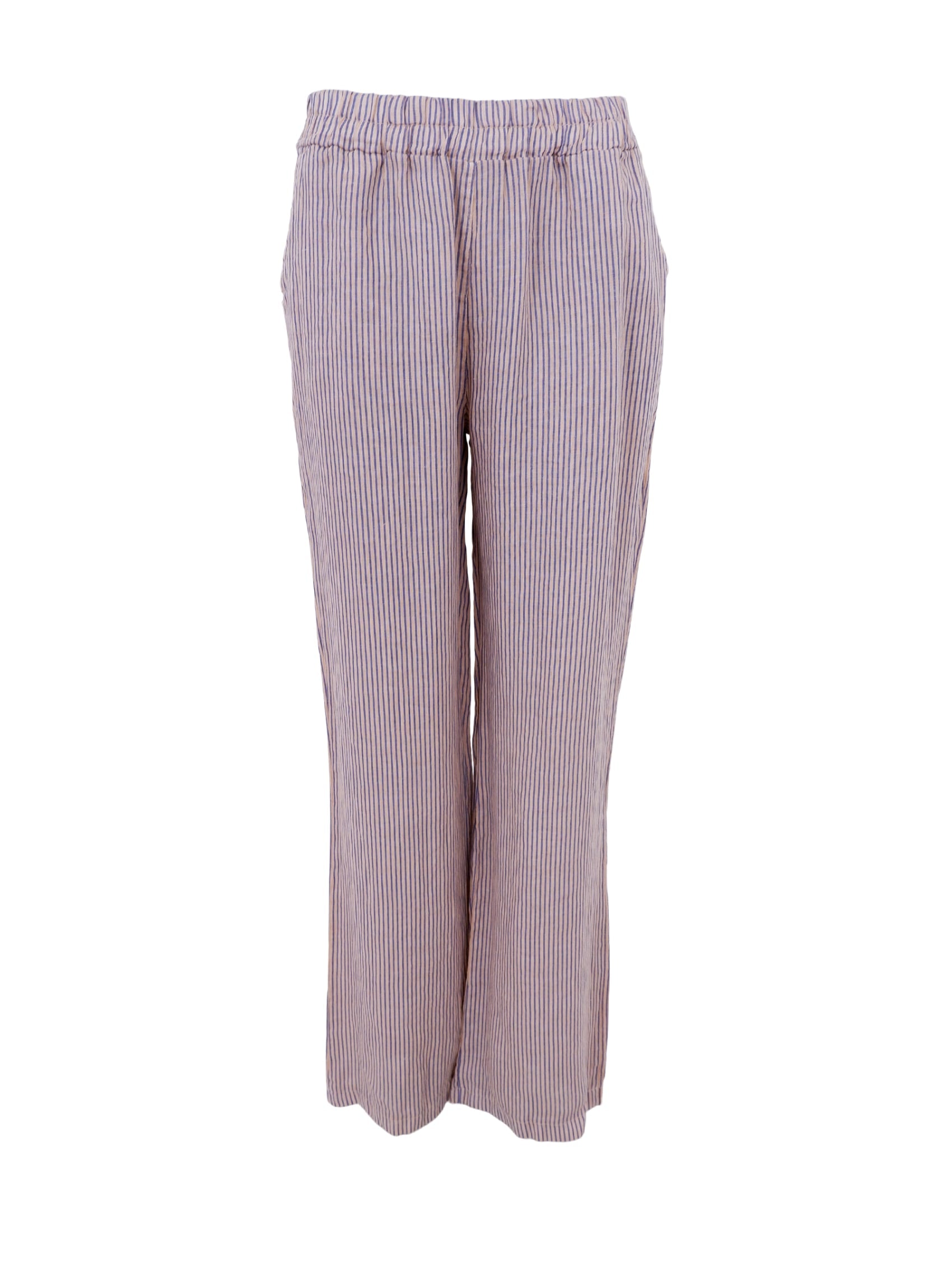 BCMELINA wide linen pant - Calypso Rose - Black Colour