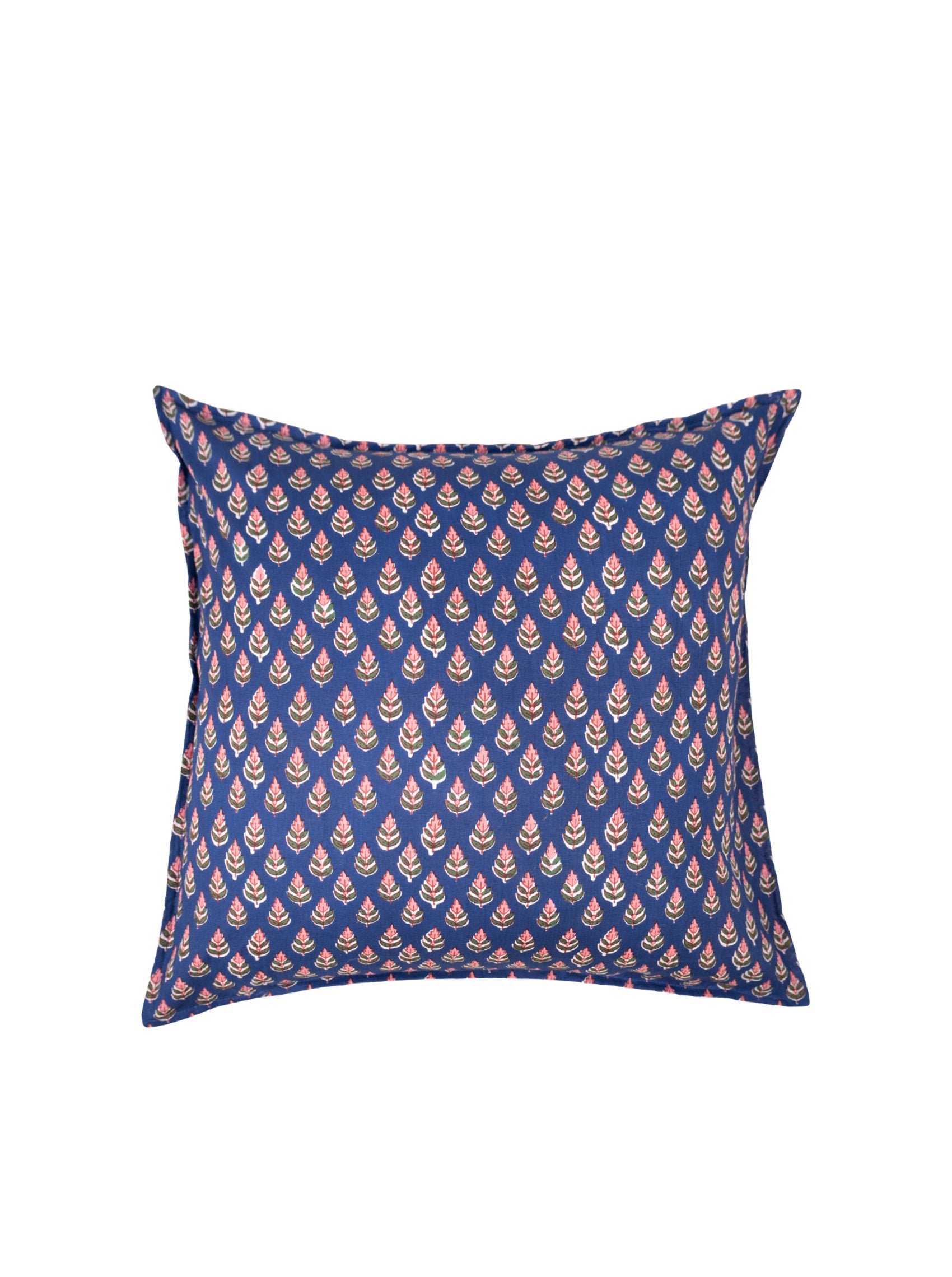 BCFLORA CUSHION COVER - Blue Icon - Black Colour