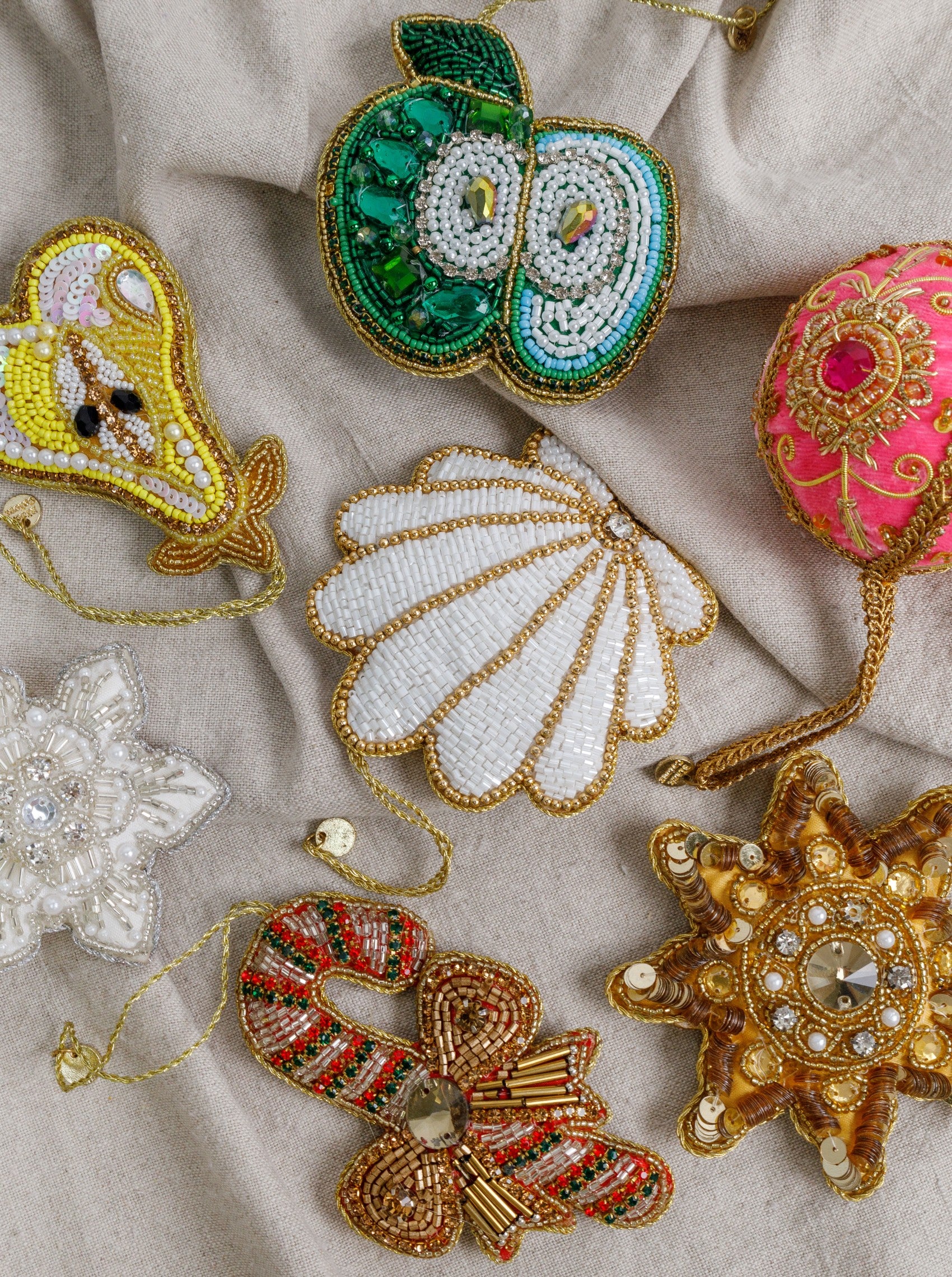 BCCANDY Cane christmas ornament - Gold - Black Colour