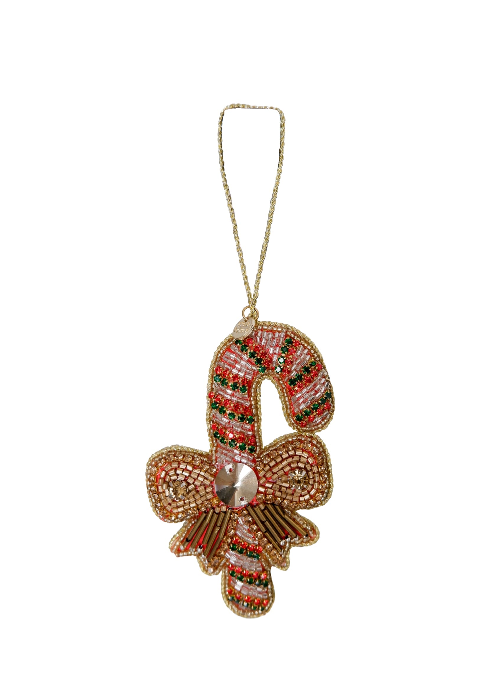 BCCANDY Cane christmas ornament - Gold - Black Colour