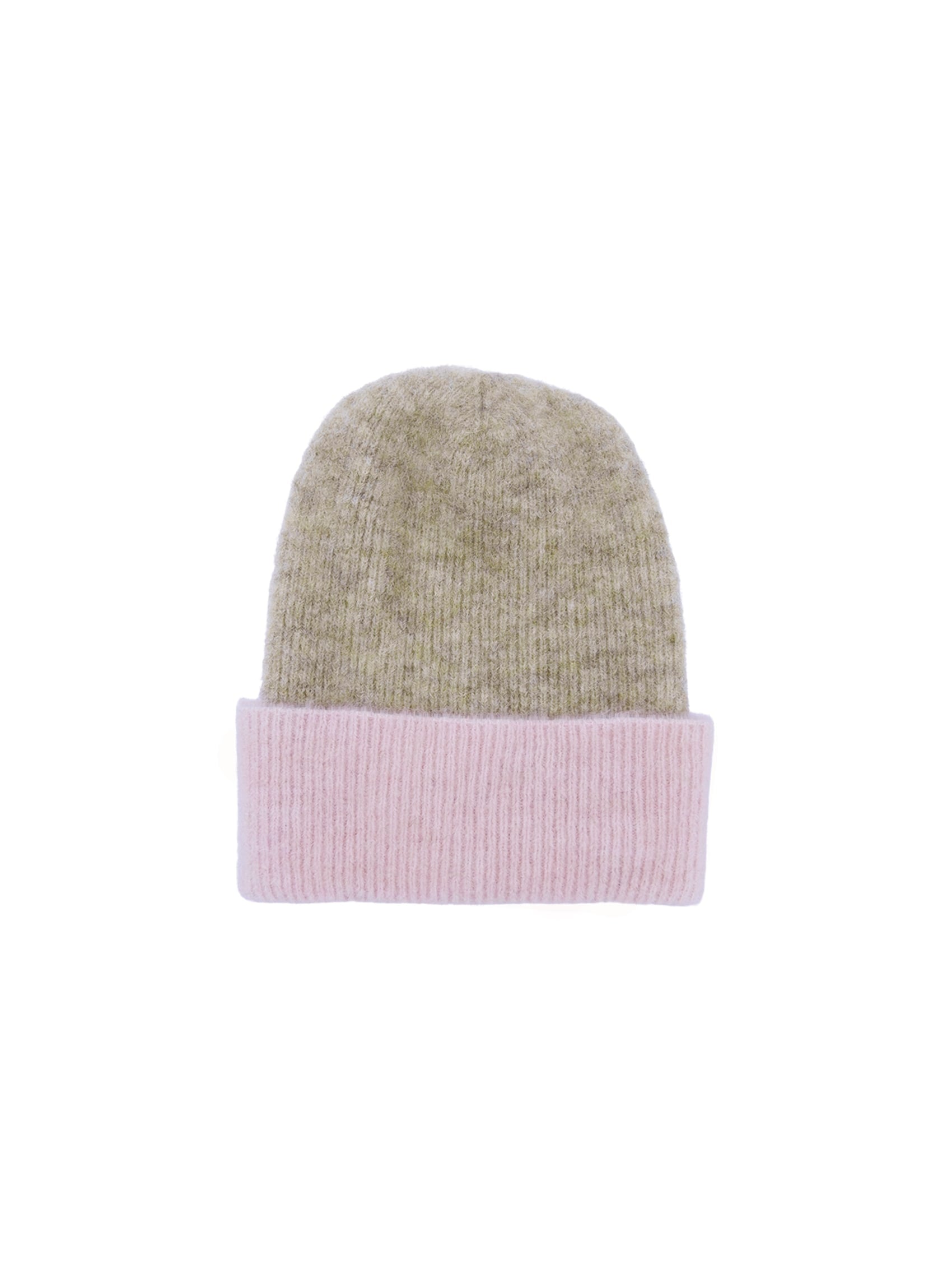 BCGINGER colour block hat - Frappe/ Rose - Black Colour