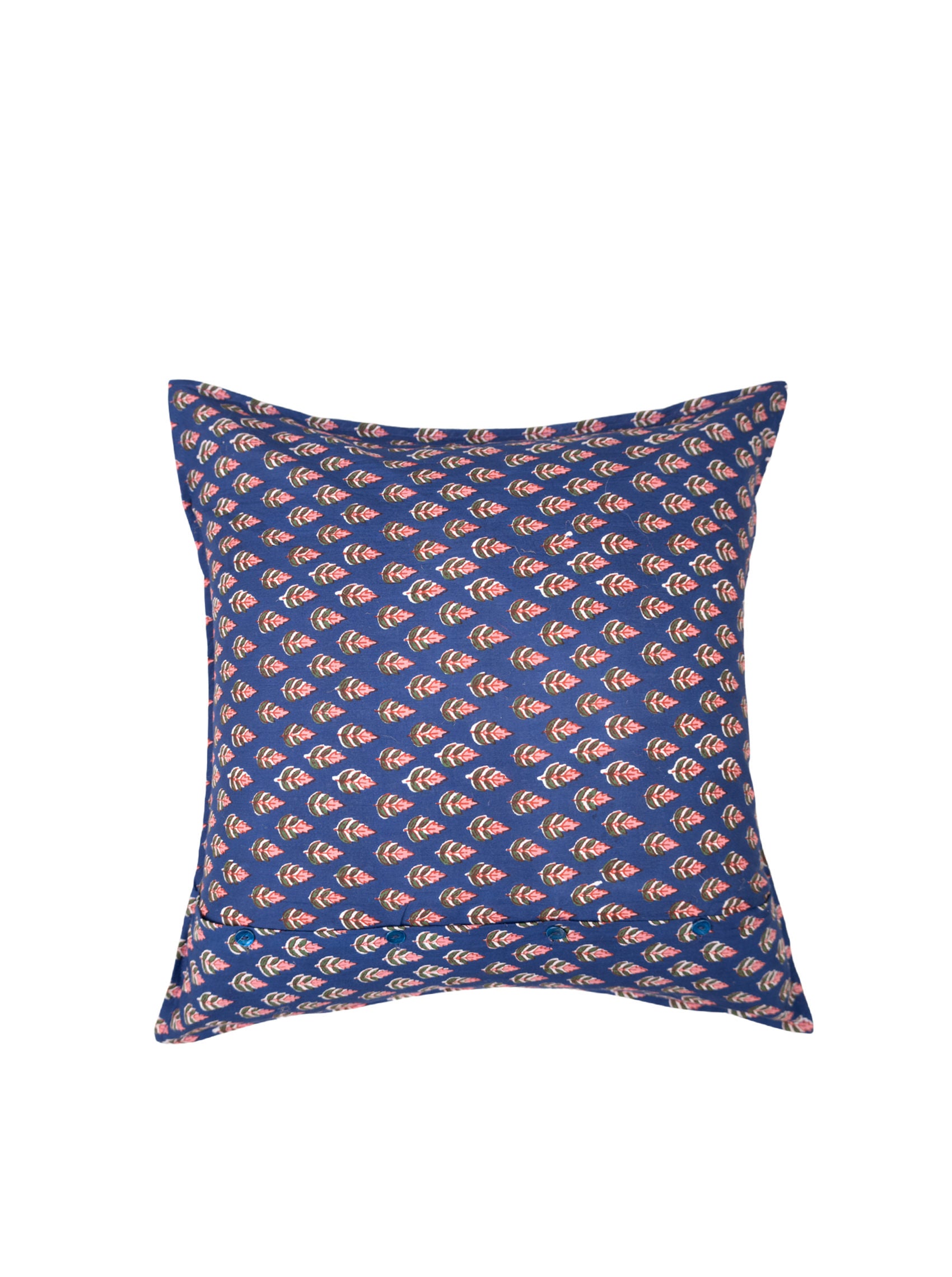 BCFLORA CUSHION COVER - Blue Icon - Black Colour