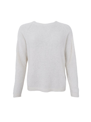 BCDELL LS knit jumper - Off White