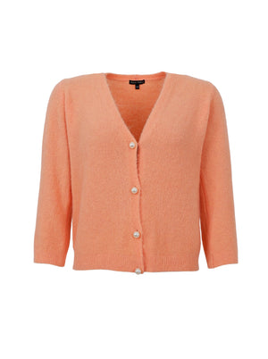 BCBELLA pearl knit cardigan - Apricot