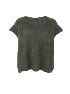 BCBJOERK knitted v-neck vest - Army