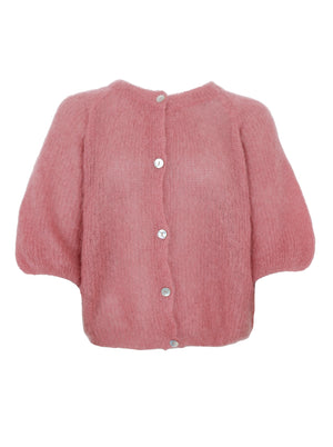 BCBJOERK patent knit cardigan - Warm Rose