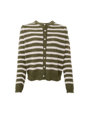 BCDELL puff cardigan - Army