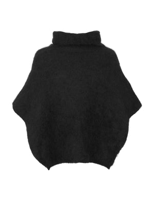 BCBJOERK roll neck poncho - Black