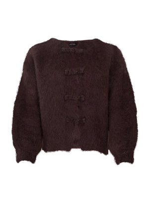 BCBJOERK frog knit cardigan - Coffee