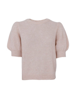 BCDELL ss puff jumper - Soft Rose