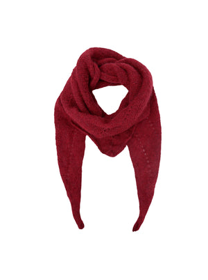 BCDELL knitted mini scarf - Wine