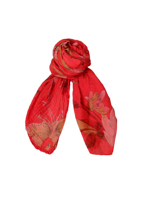 BCAMOUR floral scarf - Red