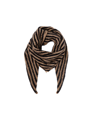 BCDELL mini stripe scarf - Black