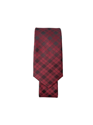 BCLULU tie - Wine Checkered