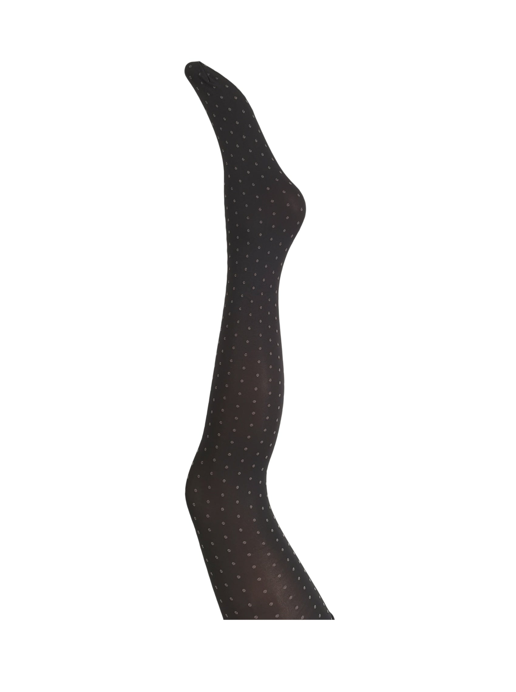 BCANNA mini dot tights - Grey - Black Colour