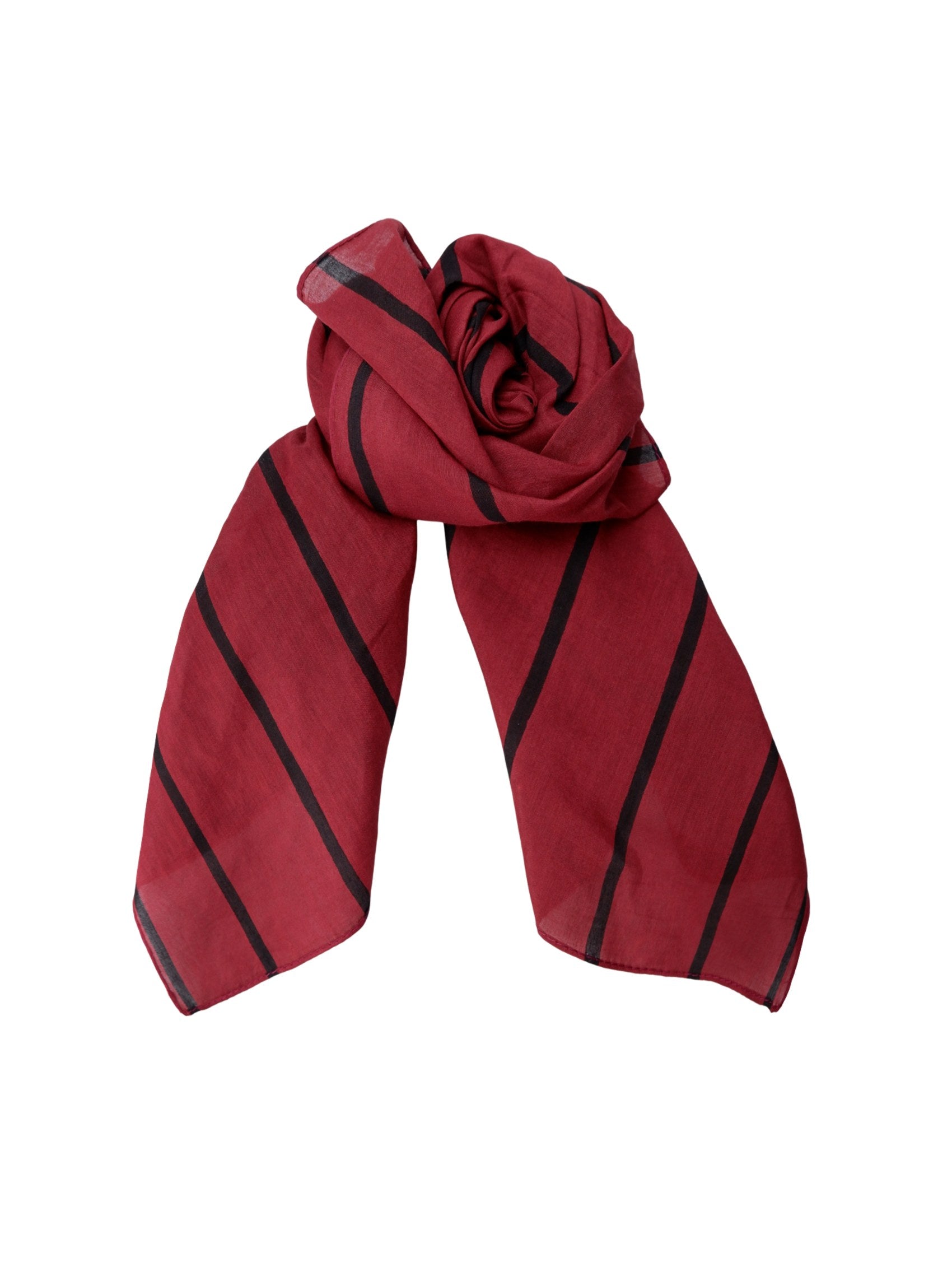 BCALVA mini scarf - Wine - Black Colour