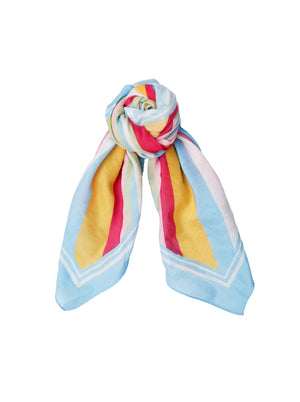BCMISS mini scarf - Lt. Blue Stripe