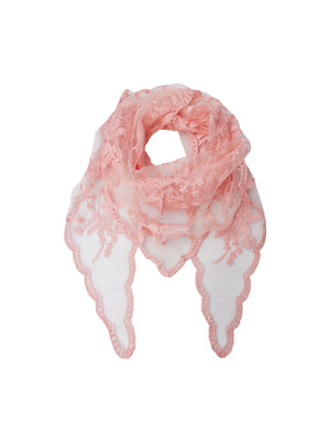 BCMIRIANA triangle lace scarf - Rose