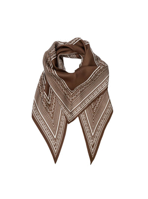 BCSIGNE satin scarf - Coffee