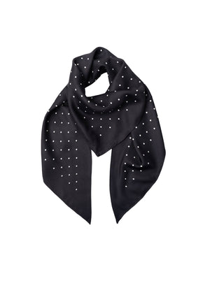 BCLOA triangle satin scarf - Black