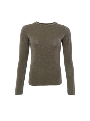 BCFAYE Lurex Blouse - Hunter Green