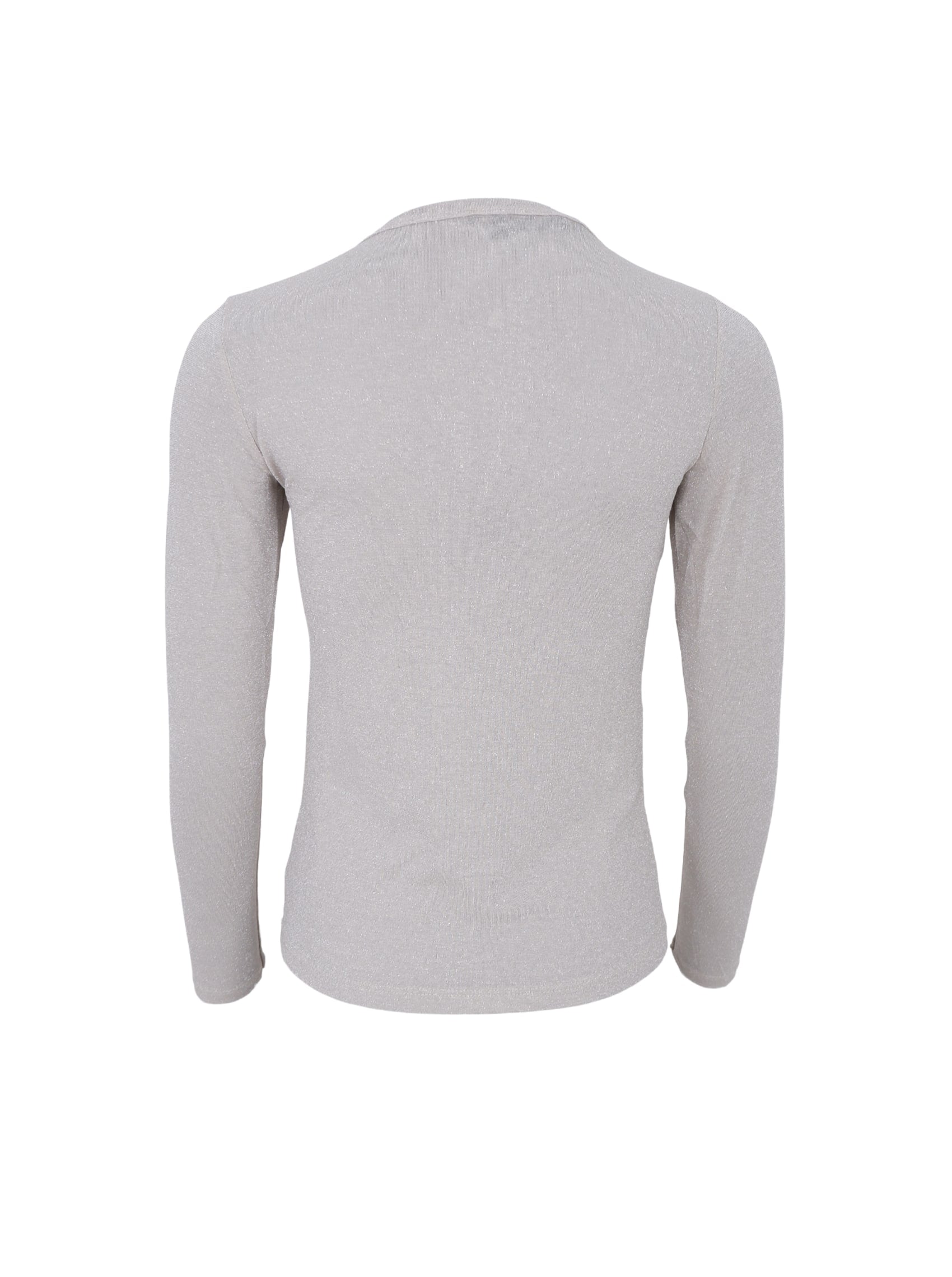 BCFAYE Lurex Blouse - Pearl Silver - Black Colour