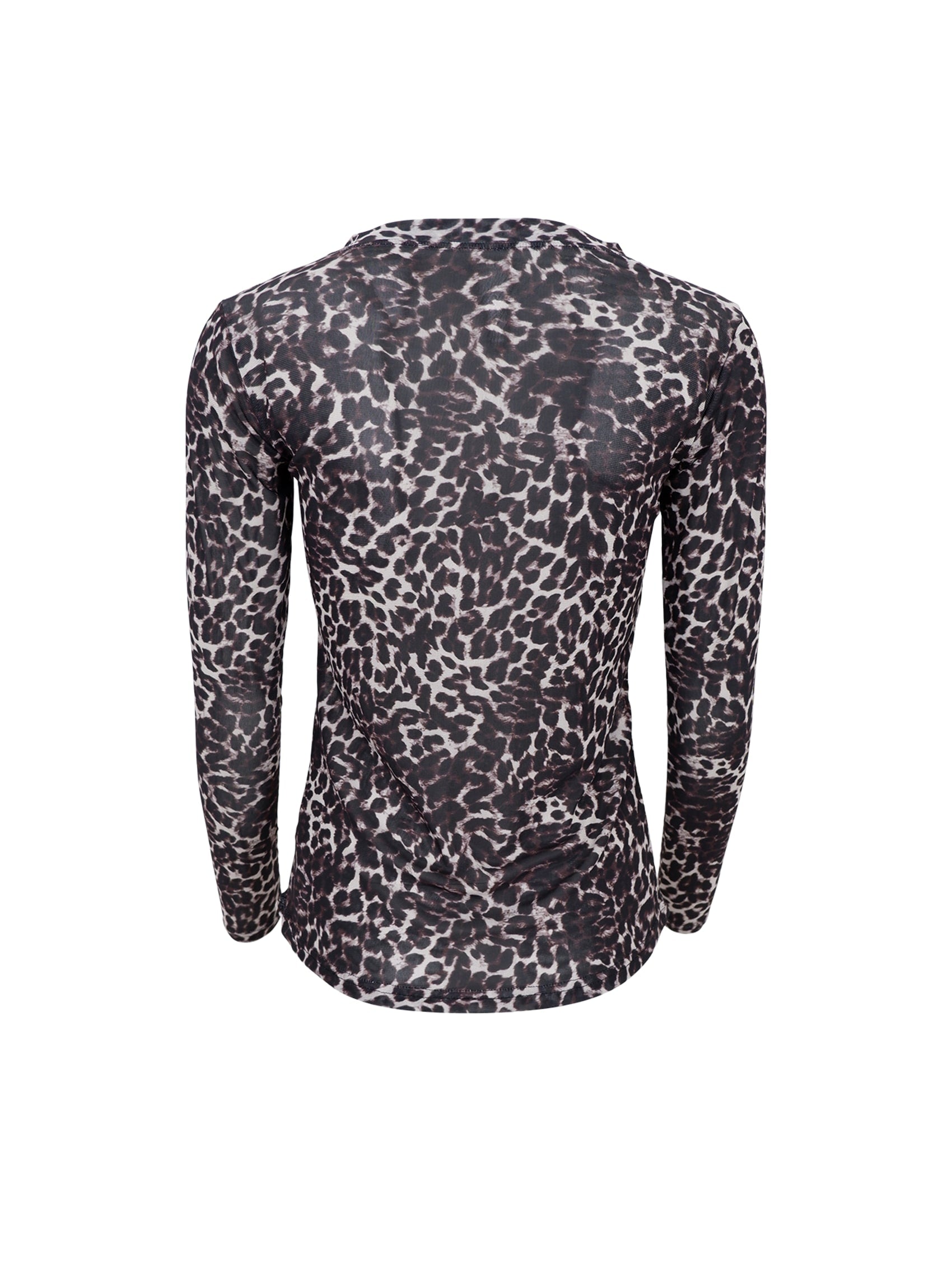 BCANNIE mesh blouse - Grey Leo - Black Colour