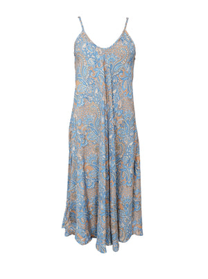 BCLUNA strappy dress - Golden Aqua