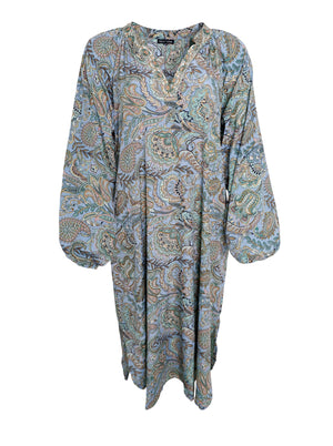 BCLUNA Nelly dress - Blue Garden - Black Colour