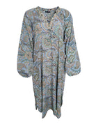 BCLUNA Nelly dress - Blue Garden - Black Colour