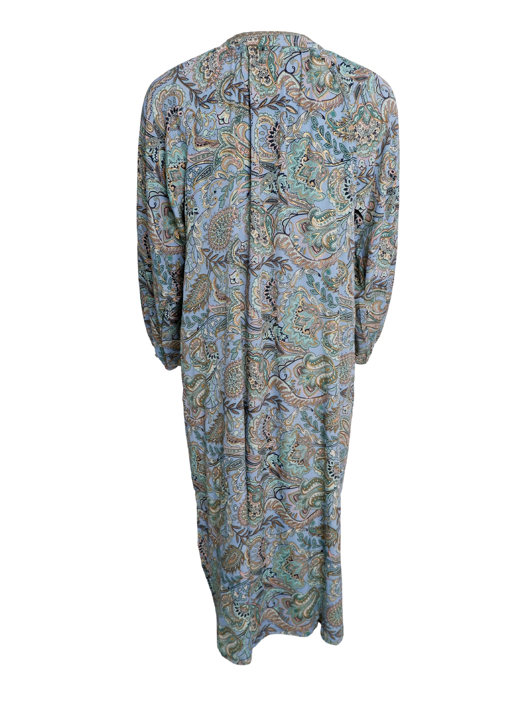 BCLUNA Nelly dress - Blue Garden - Black Colour