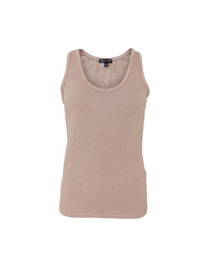 BCFAYE Lurex Top - Golden Taupe