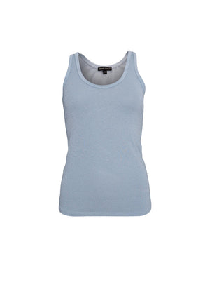 BCFAYE Lurex Top - Ice Blue