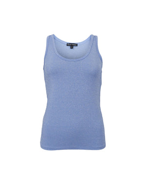 BCFAYE Lurex Top - Lt. Blue